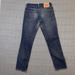 Levi's 511 Jeans Mens 29x32 Blue Dark Wash Slim Fit Honeycomb Whiskers Faded